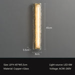 Postmodern Luxury Glass & Copper Wall Sconces