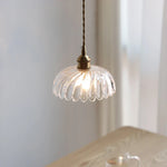 Nordic LED Pendant Light Clear Glass Dining Study Room Fixture