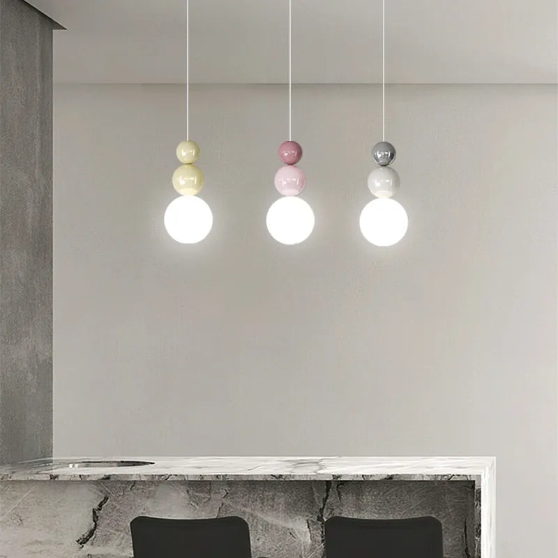 Macaroon LED Pendant Light for Bedroom Living Room Decor