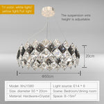 Crystal Chandelier: Postmodern Luxury Pendant for Living Room, Bedroom, and Restaurant