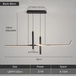 Modern LED Dining Room Chandelier for Minimalist Dining Tables and Bars