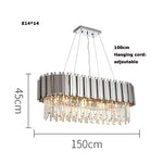 Chrome Silver Gold Black Suspension Luminaire Pendant Lamp for Foyer