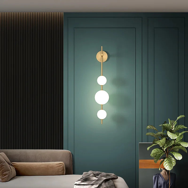 Vertical Globe Wall Sconce Light for Home Decor