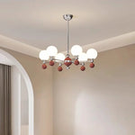 Modern LED Chandelier Glass Metal Health Eye Protect Living Room Light