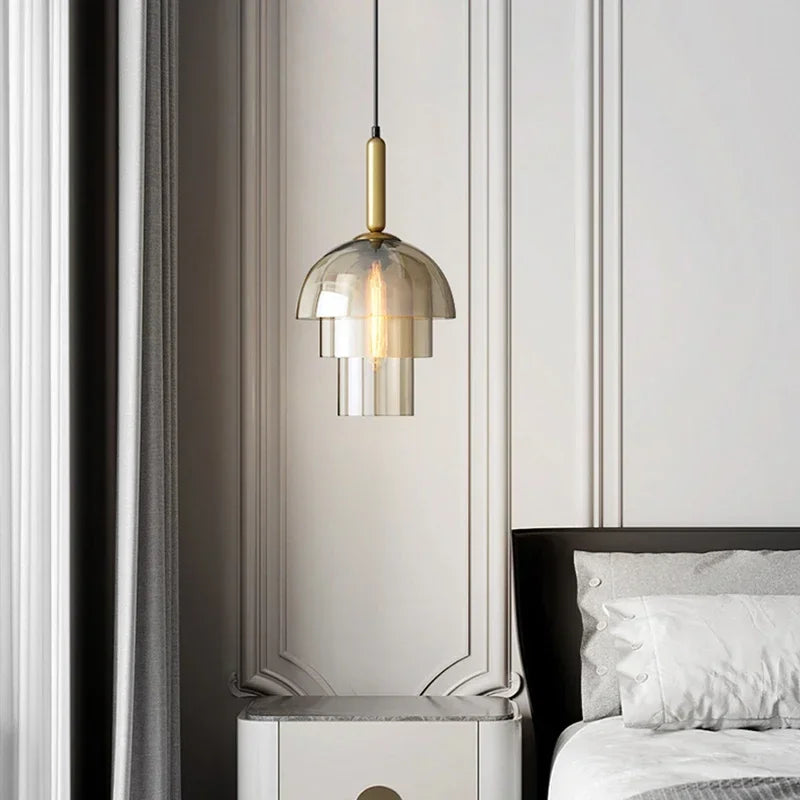 Vintage Glass Chandeliers Dining Room Pendant Light Fixtures