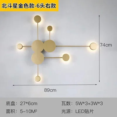 Creative Line RGB Led Wall Lamp for Living Room, Bedroom, Nordic Minimalism
