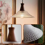 Vintage Glass LED Pendant Lights: Bedroom Living Room Hanging Lamp Lighting