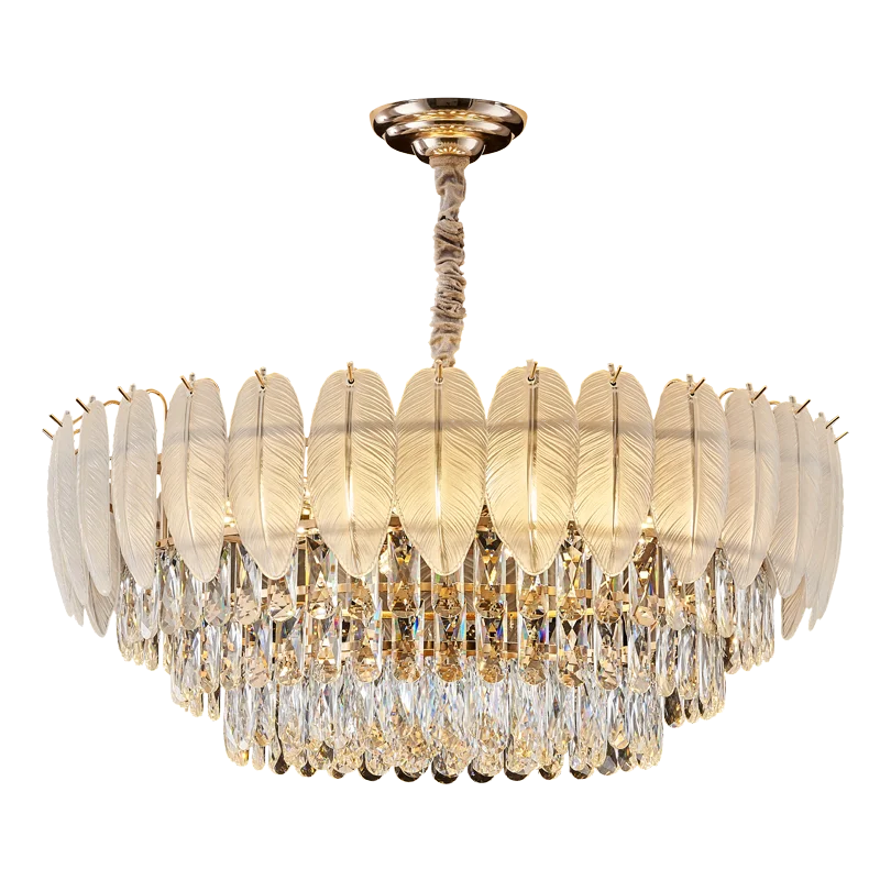 Luxury Crystal Chandelier: Modern Elegance for Living Room, Hall, Restaurant Lighting