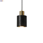 Black Travertine LED Pendant Lamps: Nordic Modern Home Decoration Interior Hanging Light