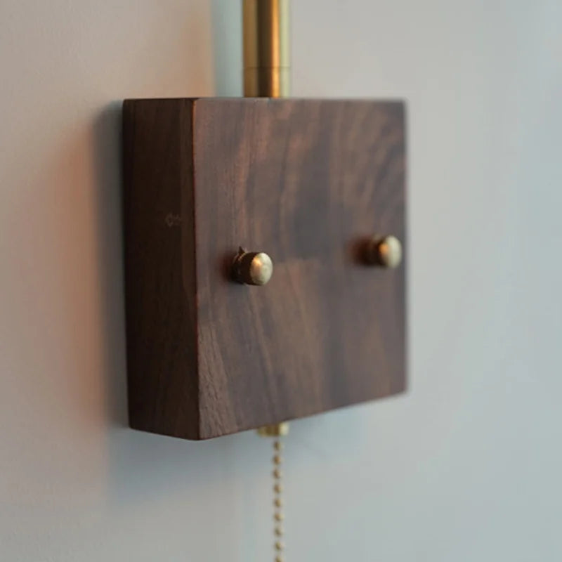 Brass LED Wall Lights Rotatable Blue Glass Dining Room Stair Light