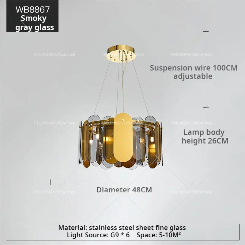 Postmodern Chandelier: LED Living Room Diningroom Bedroom Clothing Store Light