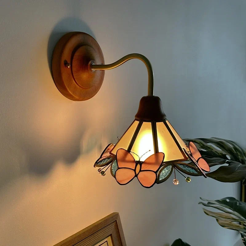 Afralia Glass LED Wall Sconce Lamp Colorful Living Room Bedroom Mirror Stair Light