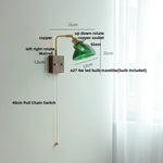 Walnut Wood LED Wall Sconce Glass Rotatable Stair Light Fixtures