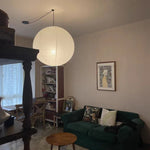 Round Rice Paper LED Pendant Lights for Home Decor Chandelier