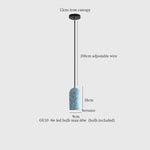 Terrazzo LED Pendant Lamp: Nordic Modern Style for Home, Bar, and Cafe Lighting.