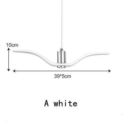 Seagull Resin LED Chandelier for Living Dining Room - Suspension Ceiling Light