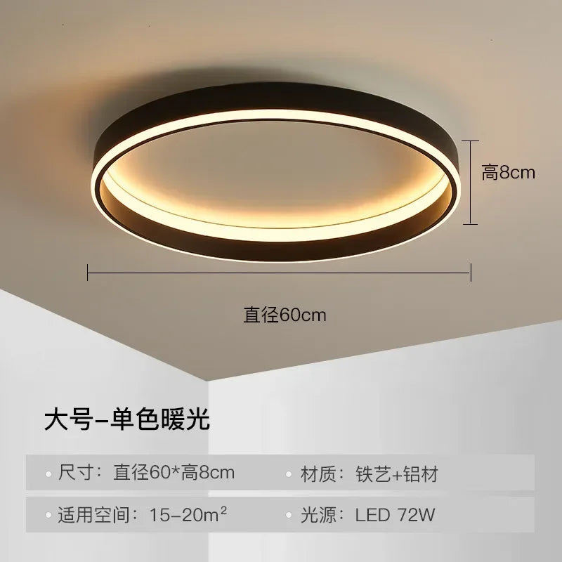 Circular LED Ceiling Lights for Home Decor and Indoor Lighting