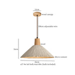 Afralia™ Wabi Sabi Cement LED Pendant Lamp for Kitchen, Bedroom & Living Room