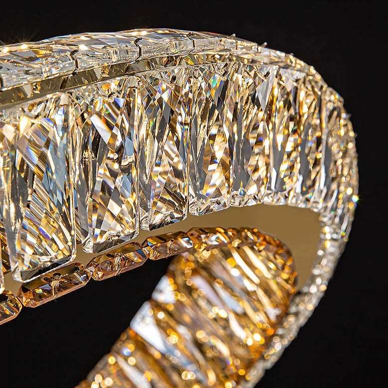 Bacci Crystal Modern Ceiling Light Fixture