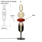 Glass Floor Lamp LED Table Light - Italian Design High Quality