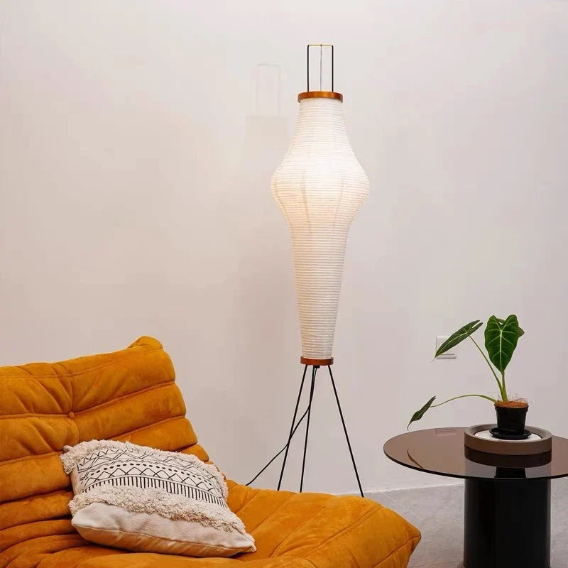 Rice Paper Floor Lamp LED Stand Light for Living Room Bedroom
