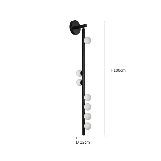 Modern Glass Ball LED Wall Lamp for Living Room, Bedroom, Hotel Stairs Lighting