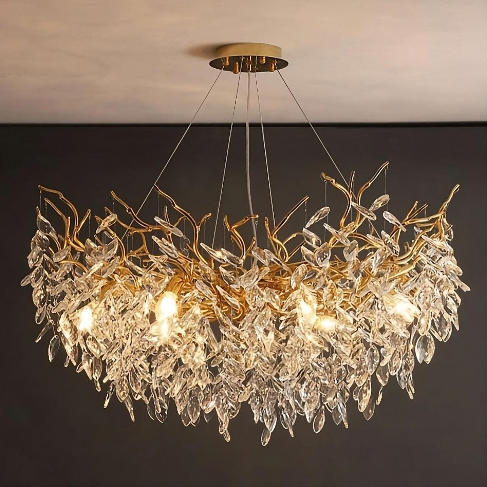 Albero Collection Crystal Ceiling Light Fixture