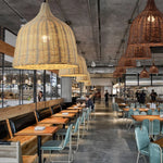 Rattan Wicker Pendant Light Chandelier Ceiling Lamp