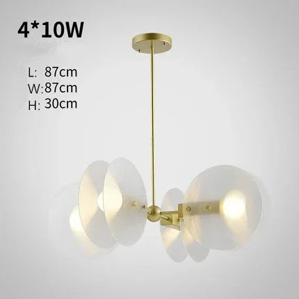 Nordic Acrylic Ceiling Chandelier for Living Room Dining Kitchen Bedroom Lighting