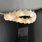 Maple Glass Chandelier Pendant Light Fixture for Living Room Bedroom