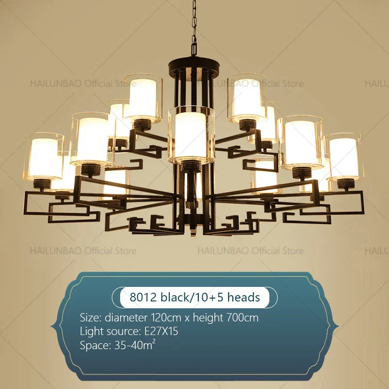 Chinese Style Luxury Living Room Chandelier for Elegant Homes