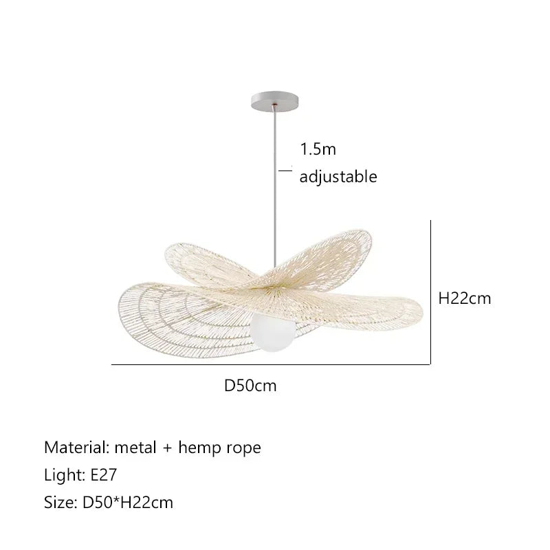 Rattan Pendant Lights, Creative Dining Room Chandeliers for Home Decor