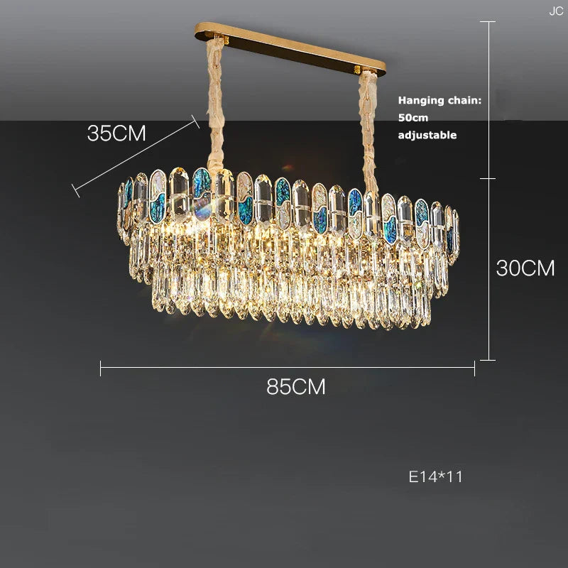 Crystal Chandelier LED Lighting for Living Room