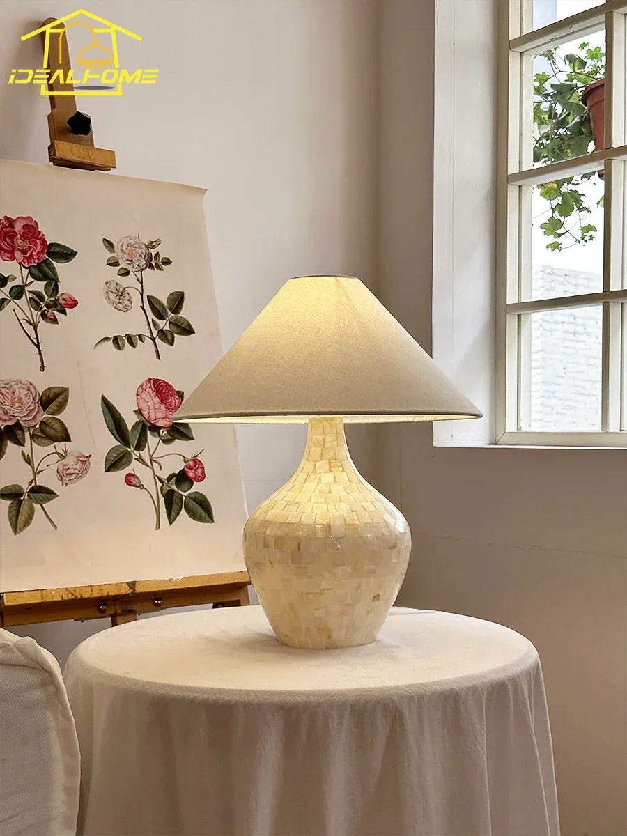 Shell Desk Lights LED Modern Light Fixtures for Living Room Bedroom Study