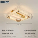 Crystal Dimmable Ceiling Light - Luxury Living Room Bedroom Lamp