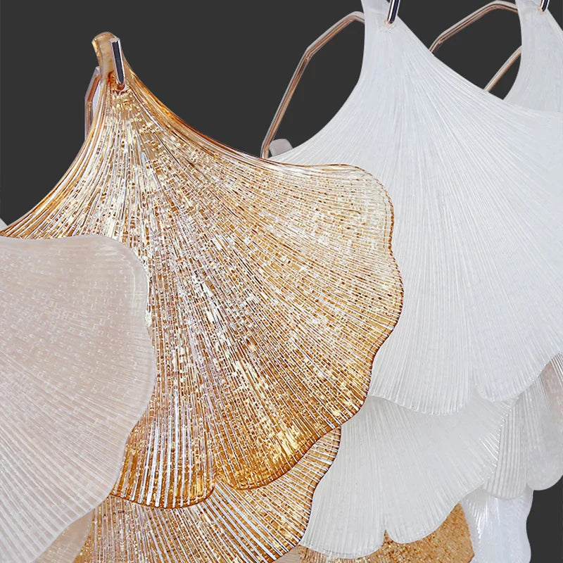 Crystal Chandelier Shell Lamp: Luxury Nordic Design for Living Room, Bedroom, Hall