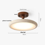 Yellow Cave Stone LED Ceiling Lamp for Restaurant Living Room Decor