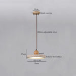 Yellow Travertine Glass LED Pendant Lights for Dining and Living Room