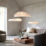 Afralia™ Silk LED Pendant Light Modern Nordic Chandelier Luminarias