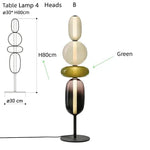 Glass Floor Lamp LED Table Light - Italian Design High Quality