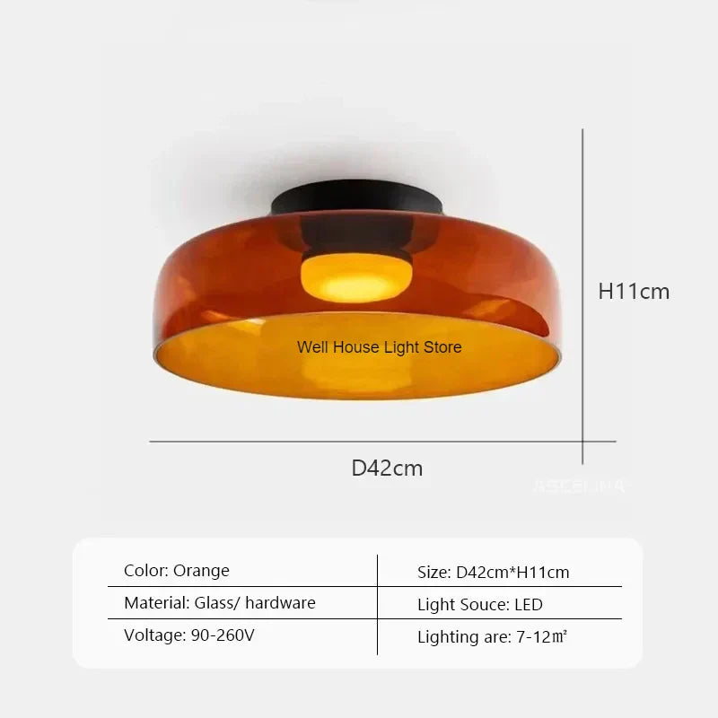 Glass Ceiling Chandelier - Luxury Nordic LED Ceiling Lamp