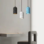 Afralia™ Terrazzo LED Pendant Light - Modern Wabi Sabi Interior Lighting for Living Room