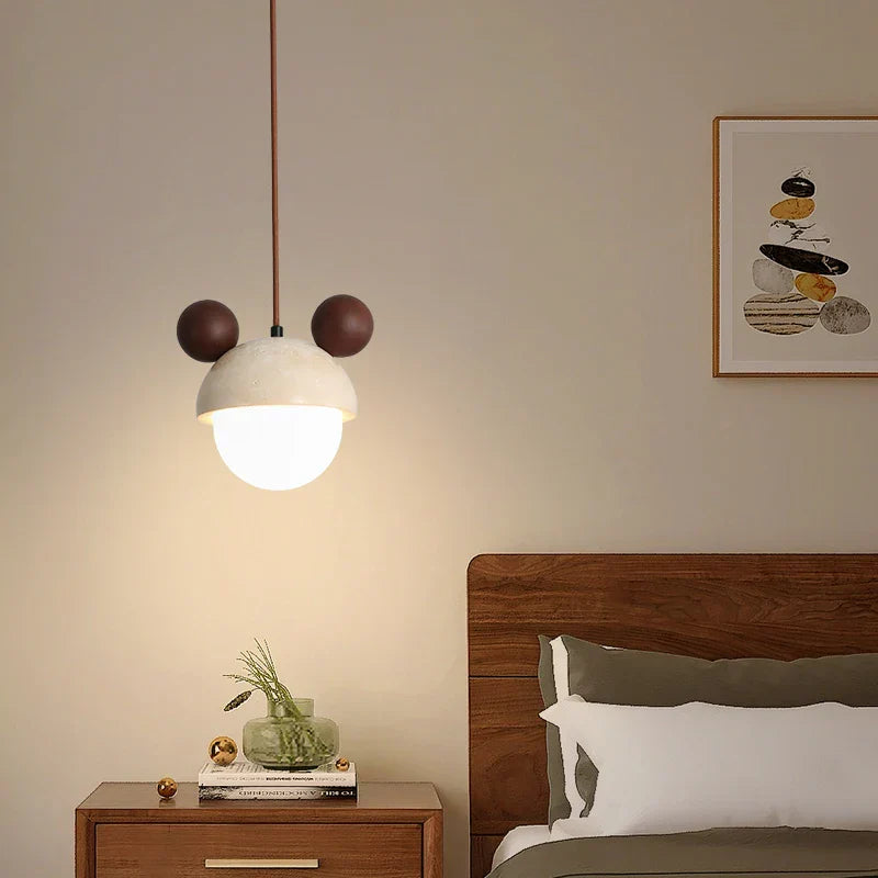 Afralia™ Stone LED Hanging Lamp: Nordic Modern Pendant Lighting for Living Room & Bedroom