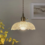 Clear Glass LED Pendant Bar Kitchen Nordic Copper Dining Room Suspension