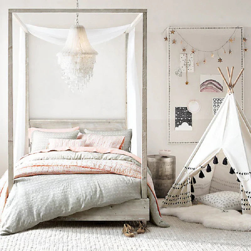 Tassel Jellyfish Crystal Chandelier: Decorative Indoor Lighting for Villa Lobby Hotel