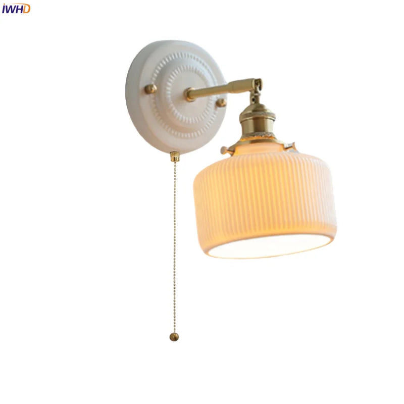 Ceramic LED Wall Lamp Bedroom Kitchen Bathroom Mirror Bedside Stair Light