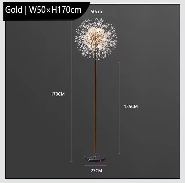 Luxury Dandelion Floor Lamp with Changeable Light Bulb
