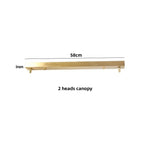 Brass LED Pendant Light with Adjustable Glass & Wood Hang Lamp