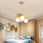 Wooden Aircraft Pendant Light Hanging Lamps Chandelier Ceiling Suspension