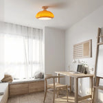 Pumpkin Glass LED Ceiling Light Fixture for Modern Home Lighting